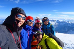 Summit of Monte Blanc 4810M